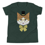 Top Hat Cat Youth Short Sleeve T-Shirt